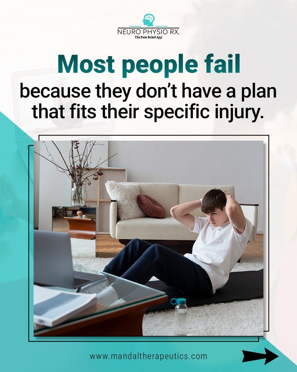 NeurophysioRx's tweet photo. Stop playing the guessing game with your #pain. Random stretches rarely work because they don’t target your specific #injury. 

Download Neuro Physio Rx today.  

Google Play: https://t.co/4zSQXE14Ft
AppleStore: https://t.co/vi6QkRPTge

#physioapp #recoveryplan #backpain https://t.co/Y2JwEwFpH5