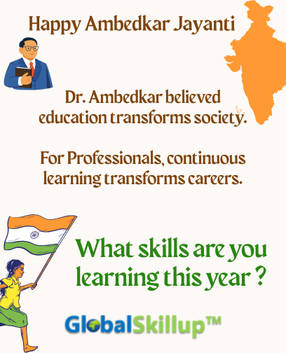 globalskillup's tweet photo. On #AmbedkarJayanti, honor Dr. B.R. Ambedkar's legacy of empowerment through education! 📘✨

For PMPs, continuous learning is key. Earn your PMP® PDUs and elevate your career with our expert courses. 🚀
#PMP #PMI #ProjectManagement https://t.co/UsU6V5uldN