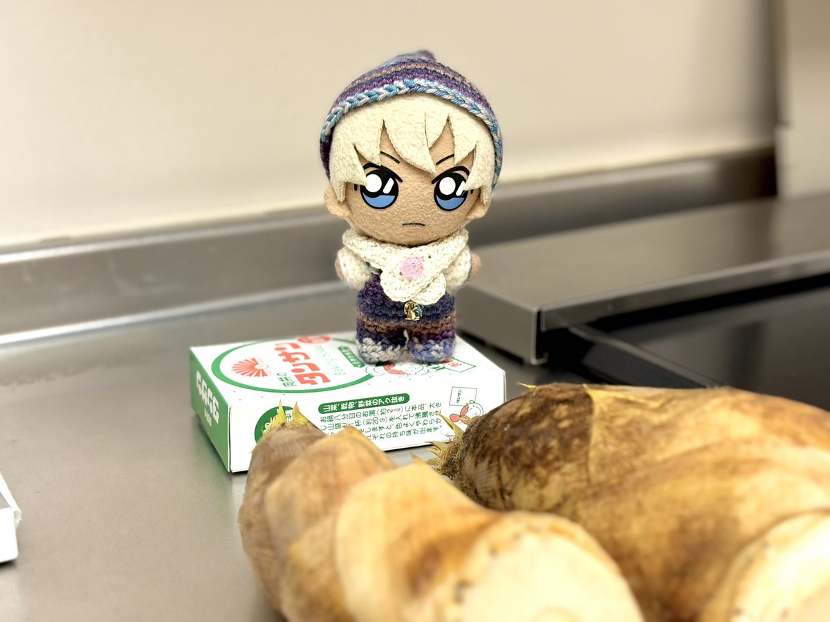 yongorock's tweet photo. 😕たけぬこ！

貰い物タケノコの下処理…米ぬかどころかコメを切らしてるので、重曹でなんとかしますぬ https://t.co/Ghp7E7Ogqk