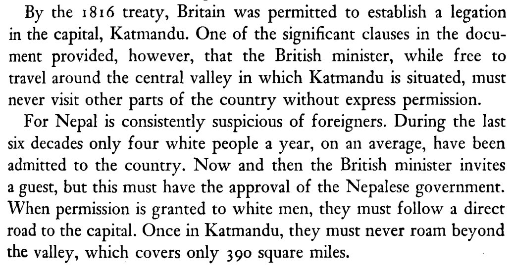 Just how strict was Nepal to the Anglos?