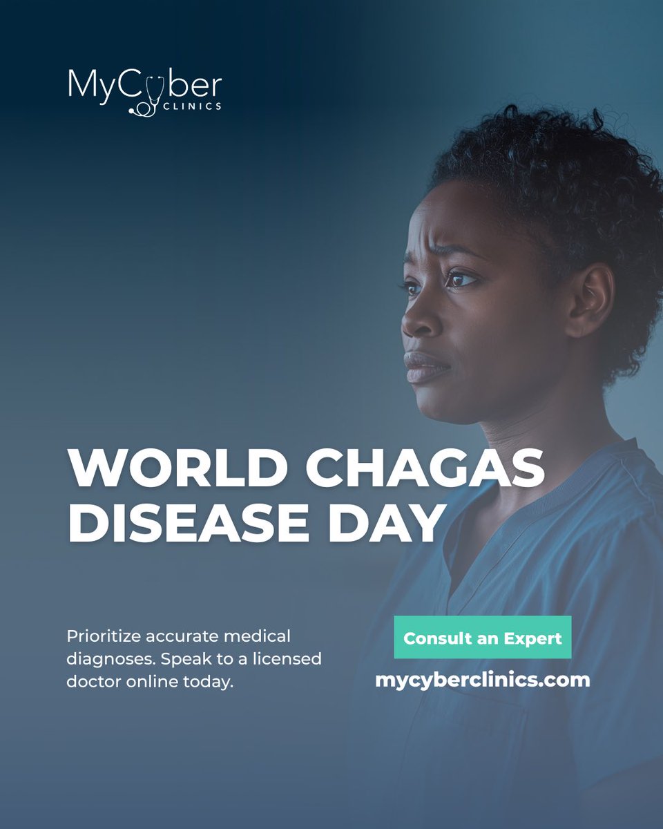 mycyberclinics's tweet image. Don’t guess with your health

Early and accurate diagnosis can prevent serious complications.

Consult an expert at MyCyberClinics.com

#WorldChagasDiseaseDay #HealthAwareness #MyCyberClinics #Telemedicine