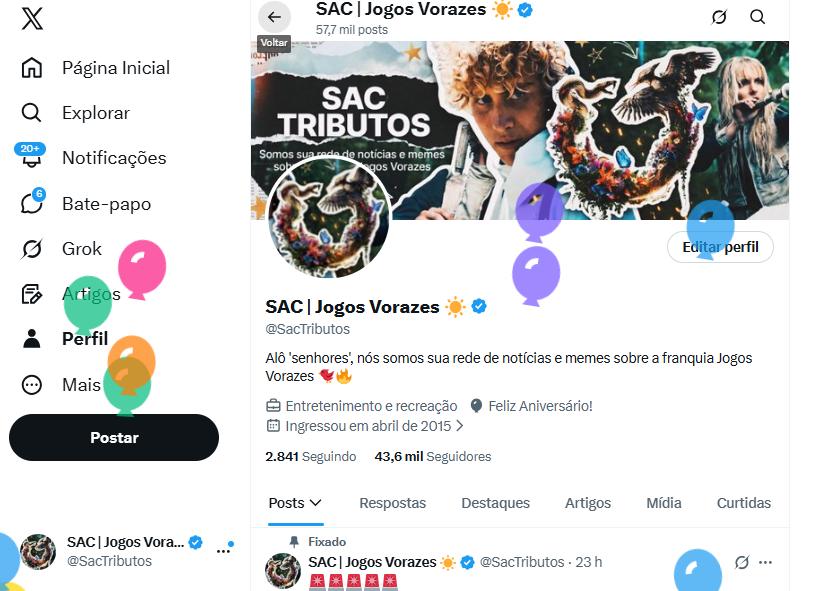 SAC | Jogos Vorazes ☀️ tweet media