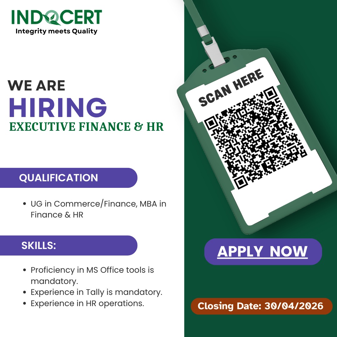 indocert's tweet photo. 🌟 Exciting Opportunity Alert! 🌟

Join our team and be an integral part of INDOCERT’s journey!

We’re looking for Executive Finance &amp; HR who is responsible for comprehensive support to the Human Resources (HR) and Finance functions of INDOCERT.
#indocert #certification #hiring https://t.co/Sf2RiZYW1g