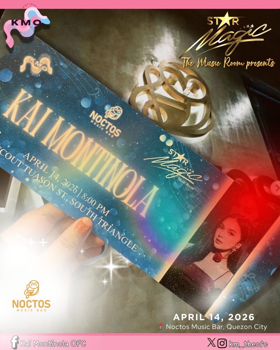 KMOTeamlive's tweet image. We’re here! We’re ready to witness, support, and celebrate Kai tonight. From the moment the doors opened, dala na namin ang lahat ng energy, excitement, at pagmamahal para sa kanya.

Let’s show some love: 'Thank you, Team Live!

JAMMING WITH KAI
#KaiMontinola