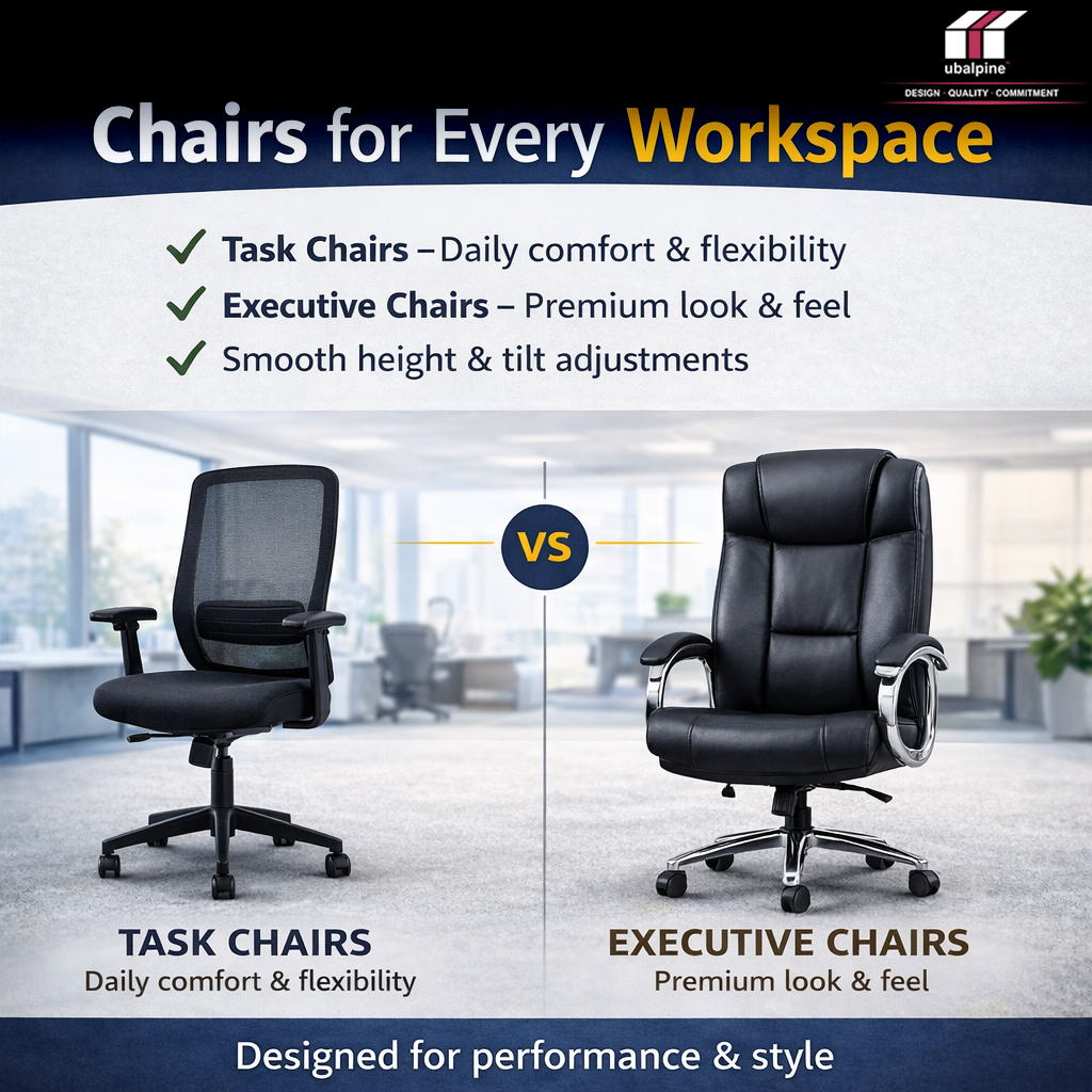 ubalpineindia's tweet image. Office Chairs that actually boost productivity.
Comfort. Ergonomics. Performance.
From task chairs to executive seating — find the right chair for every workspace.
DM “PLAN” for expert recommendations &amp;amp; free consultation.
#UBALPINE #OfficeFurniture #Ergonomics #WorkspaceSolutions