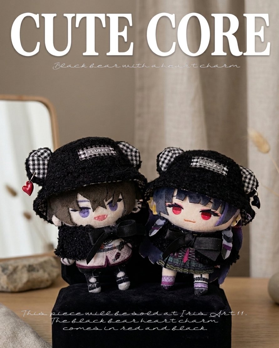 🌸new arrival 🌸✨

Black bear heart charm bucket hat
❤️🖤
ハートのチャームが黒と赤の2パターンあります
ケープとのセットアップ✨

次回イベントにて頒布予定です☺️

 #にじそうさく11