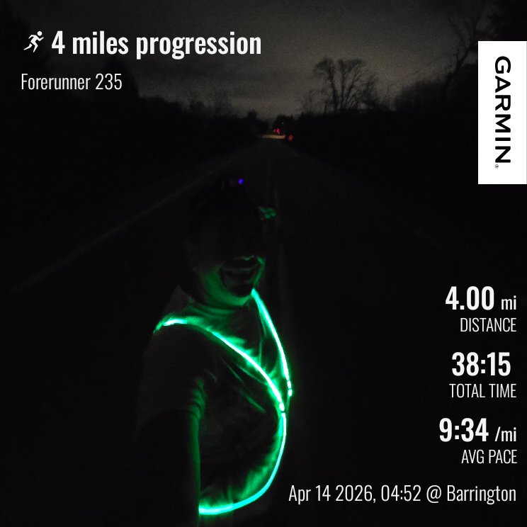 Blkjkrabbit66's tweet image. Trying hard to regain fitness. Felt good to run in the solitude of the pre-dawn, warm darkness with light rain in my face and the lightning flashing from storms to the north. #runchat #running