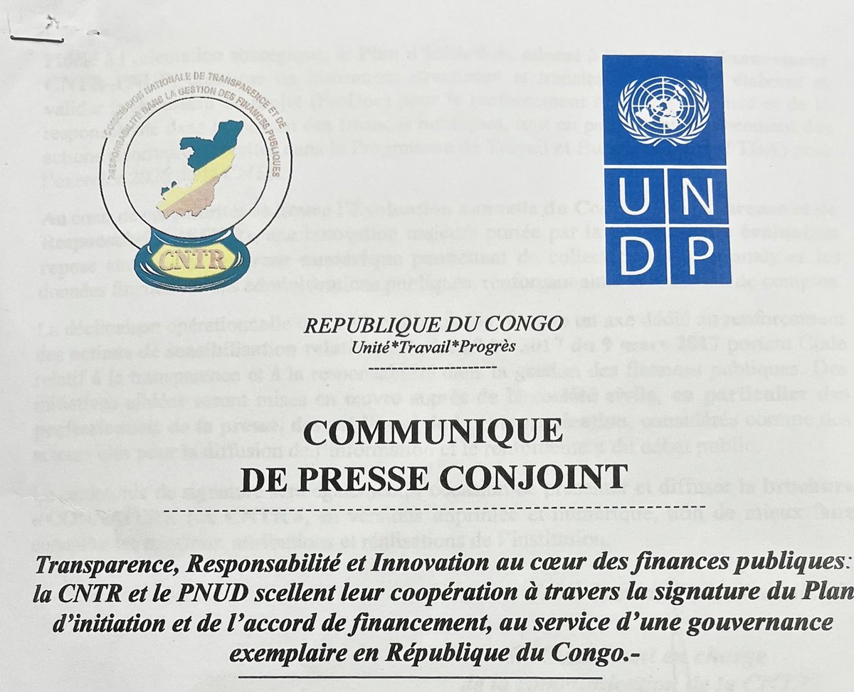 AnneMarchalUE's tweet image. Bravo à la CNTR et le #PNUD pour la signature ce 14/4 d’un projet visant à transparence de la gestion des finances publiques. Le partenariat 🇨🇬🇪🇺 lui aussi se construit sur la bonne gouvernance. @ADiallo2018
⁦@UeCongoBrazza⁩