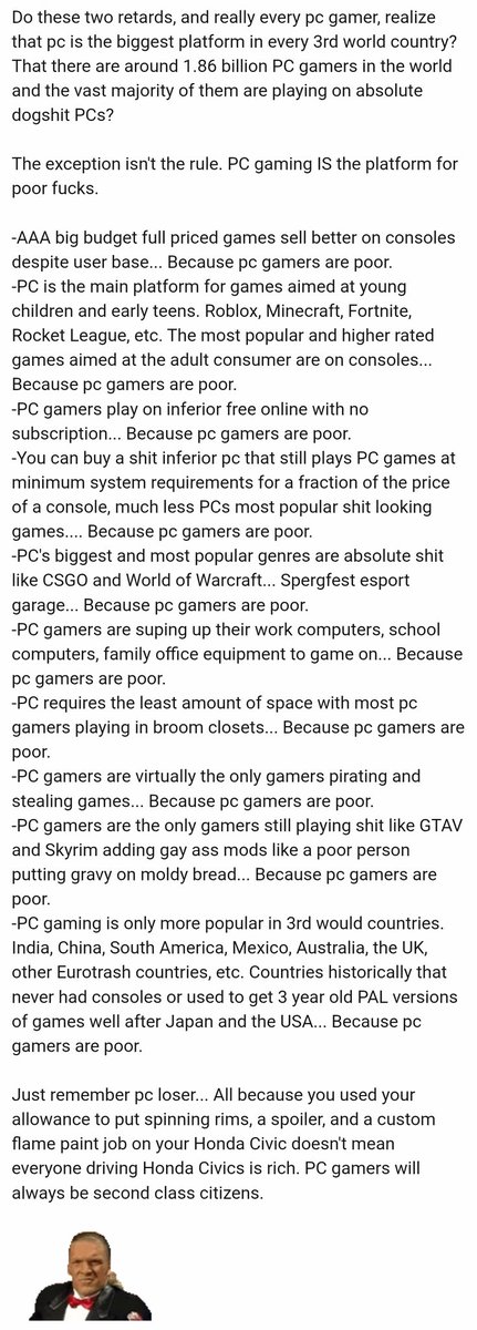 PC GAYMERS ARE CUCKS tweet media