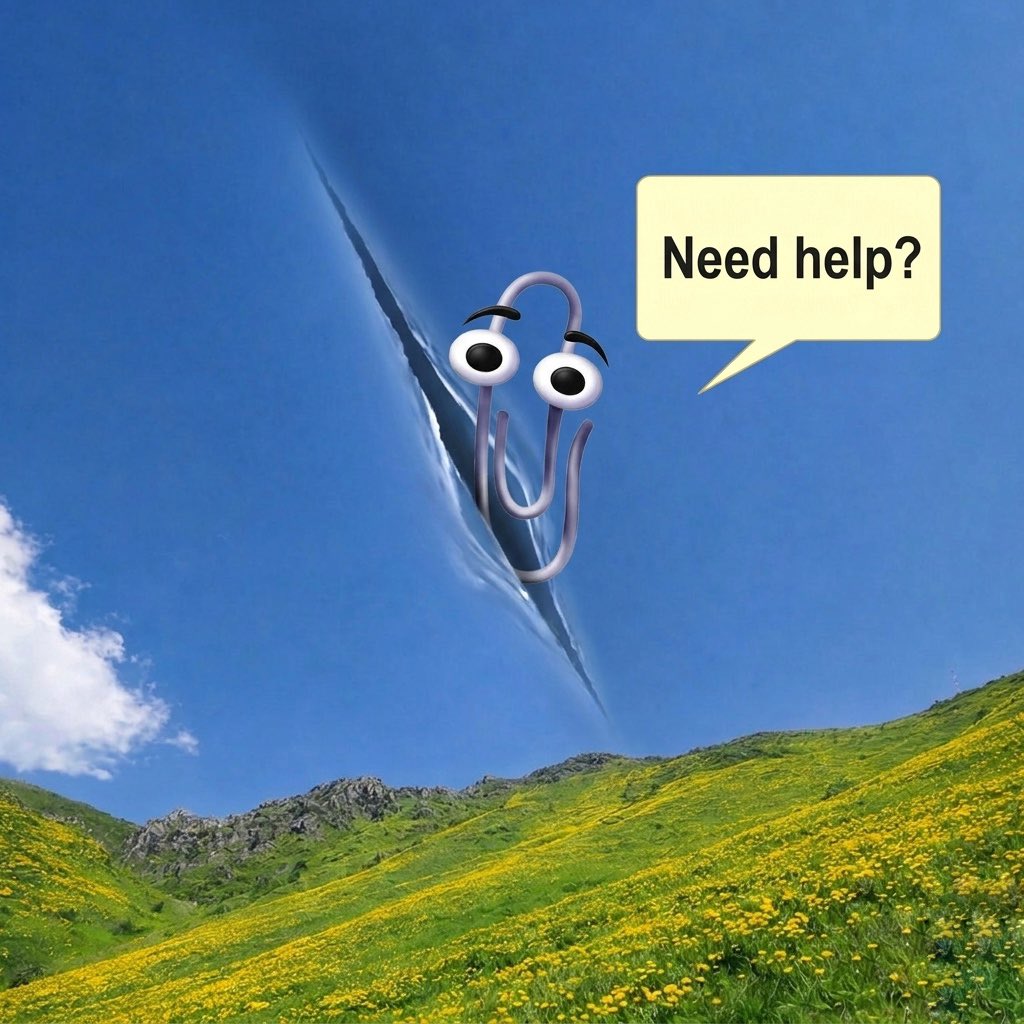 TheClippyMeme's tweet photo. Hi @binance, would you like some help? https://t.co/1IL2NSlQuj