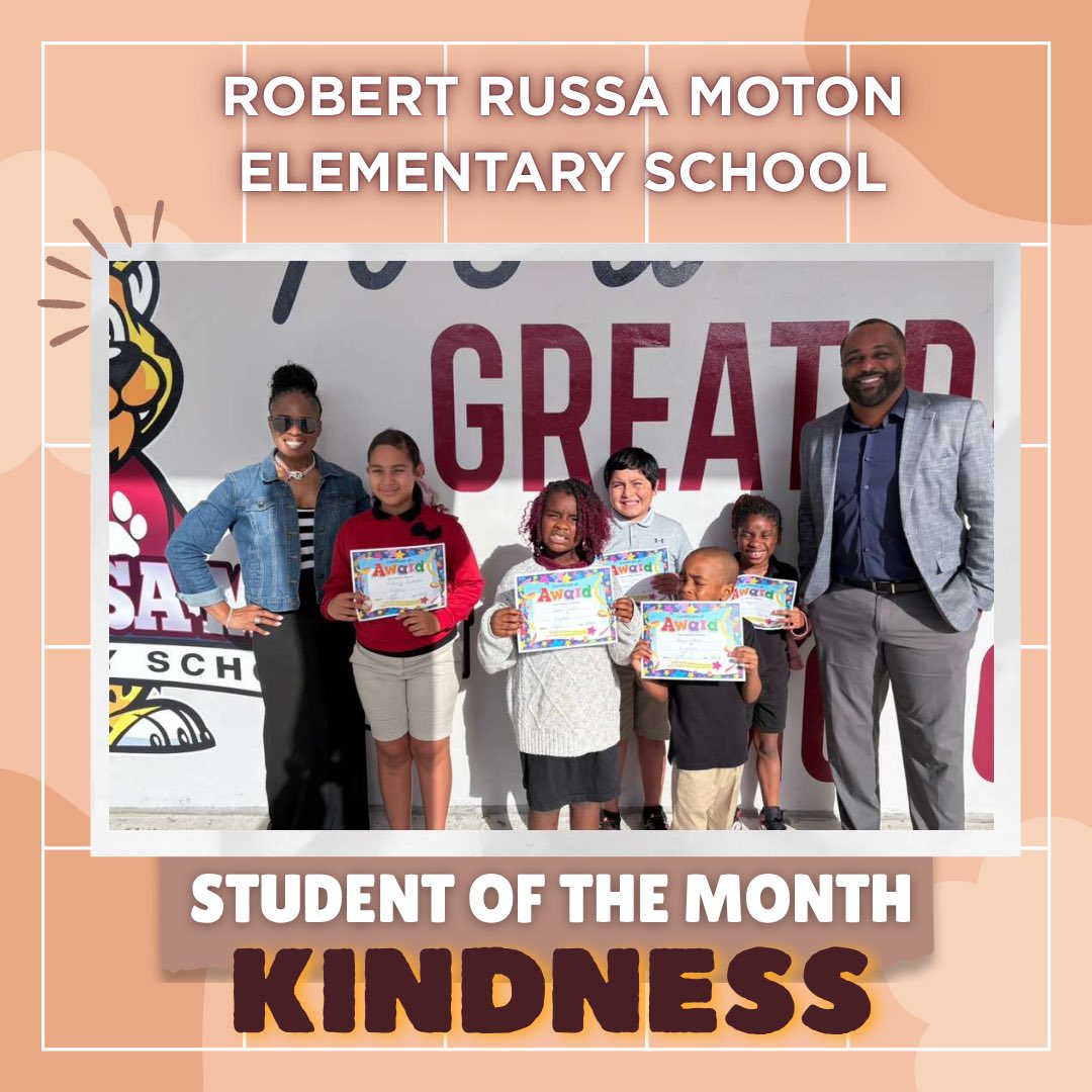 motonjaguars's tweet image. R.R. Moton Elementary Student of the Month 🏆 For the Value of Kindness 💛 Congratulations Jaguars 🐾

R.R. Moton Elementary Estudiantes del mes por el valor de la Amabilidad 💛 ¡Felicidades Jaguares 🐾💛
#YourBestChoiceMDCPS #MDCPS #MDCPSSouth @SuptDotres @mdcpssouth