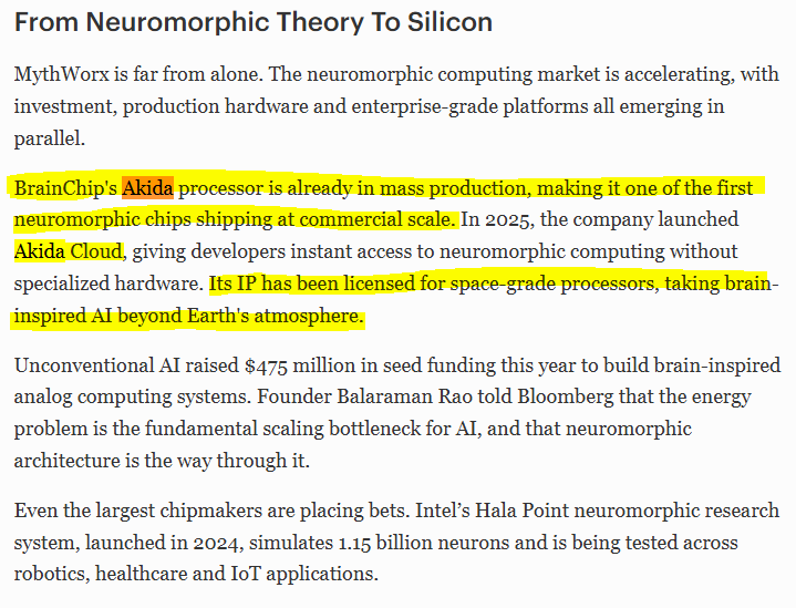 Forbes: "Forget Bigger Models, Neuromorphic AI Thinks Like A Human ...