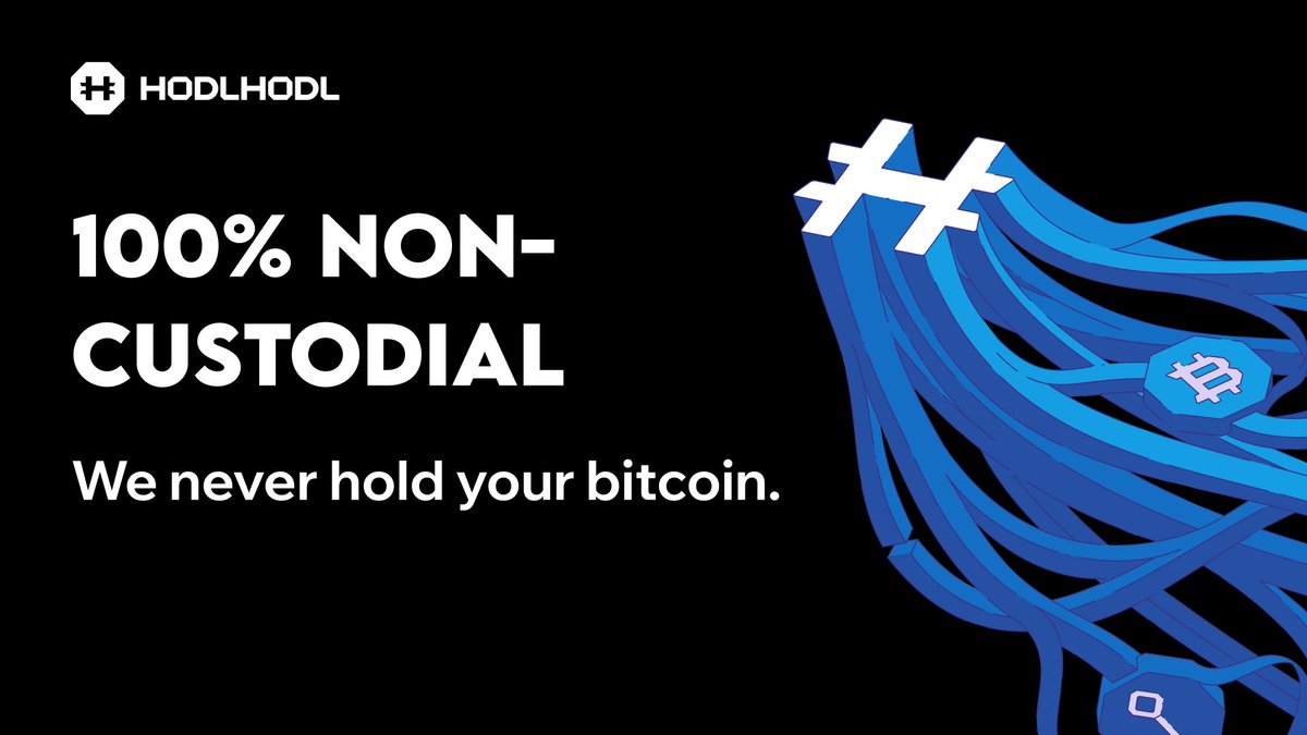 hodlhodl's tweet image. Most people still don’t fully get what “Non-Custodial” really means, so here’s a simple breakdown using Hodl Hodl.👇🧵
#Bitcoin #SelfCustody #P2P #HodlHodl #Privacy