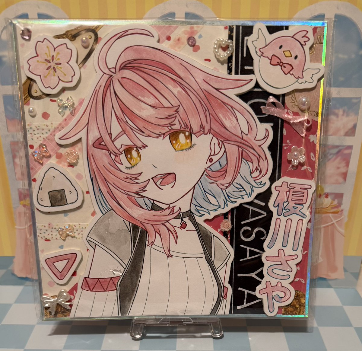 asurada0414's tweet image. #繪川幸

感謝安蒂斯老師接受委托 （threads)andisi.1020

Saya就係咁QQ

實物比我影相立體好多～
設計感好有心機
剛好在自己生日時收到
就當自己生日禮物了w

最近除了各種畫風的色紙
都出現唔少有手工感立體感的色紙了～