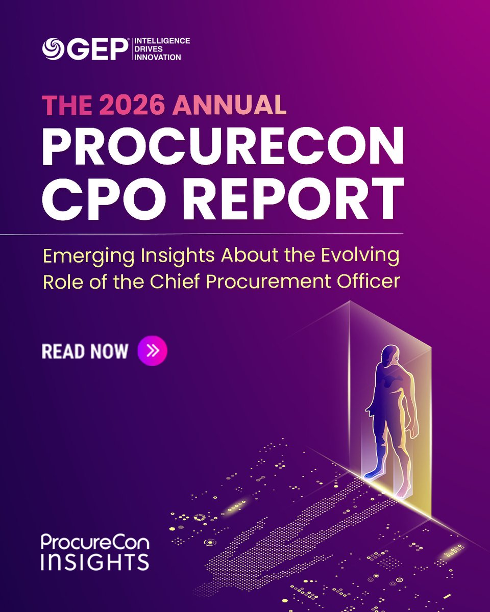 GEP_Worldwide's tweet image. CPOs are investing in tech but #AI readiness lags. Only 11% say they’re fully ready to leverage AI in #procurement. The 2026 ProcureCon CPO Study explains why, and what leaders are doing next. Read now: bit.ly/4bs62TZ