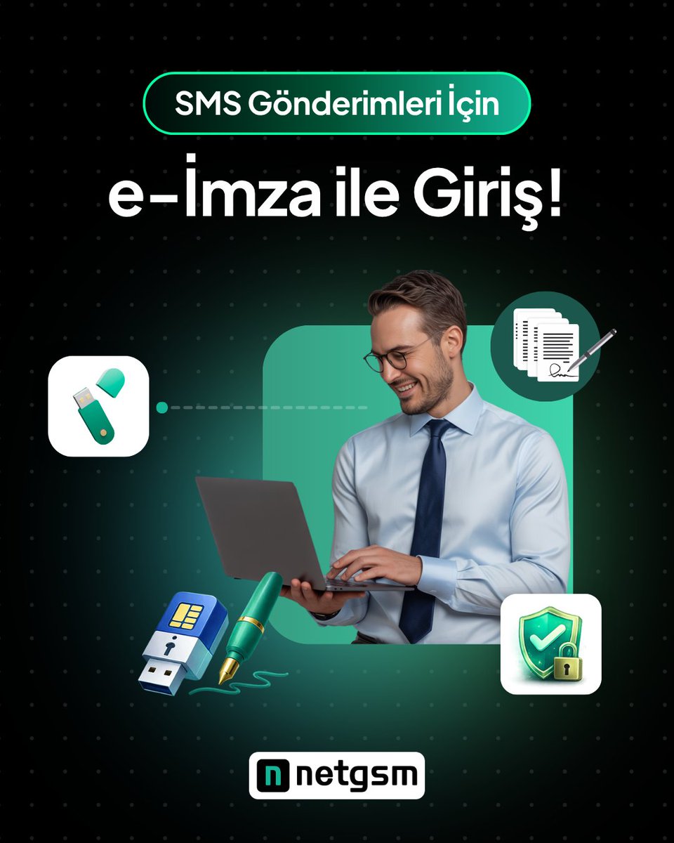 NET_GSM's tweet photo. ✅ SMS arayüzlerine giriş başta olmak üzere tüm elektronik imzalama işlemlerinizi e-İmza ile hızlı bir şekilde gerçekleştirebilirsiniz.

👉 E-İmzanızı web sitemizden veya Online İşlemler üzerinden kolayca satın alabilirsiniz. https://t.co/oJzb7aJWwx