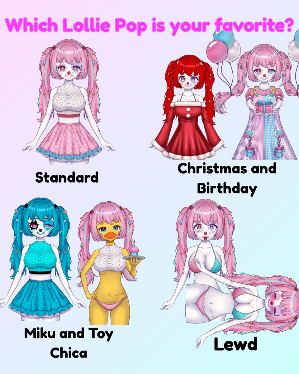 Lollie Pop 🍭🎪 | Candy Clown Lewdtuber tweet media