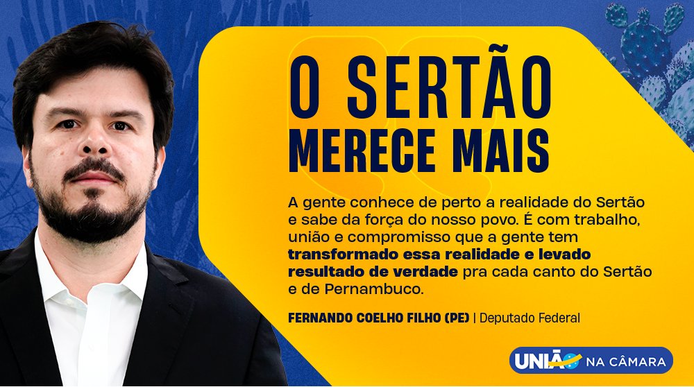 O deputado <a href="/fernandofilhope/">Fernando Filho</a> (PE) defende iniciativas que desenvolvam o sertão pernambucano. A atuação do parlamentar fortalece políticas públicas  e investimentos que contribuam para mais dignidade, autonomia e qualidade de vida para quem vive e constrói essa terra todos os dias.