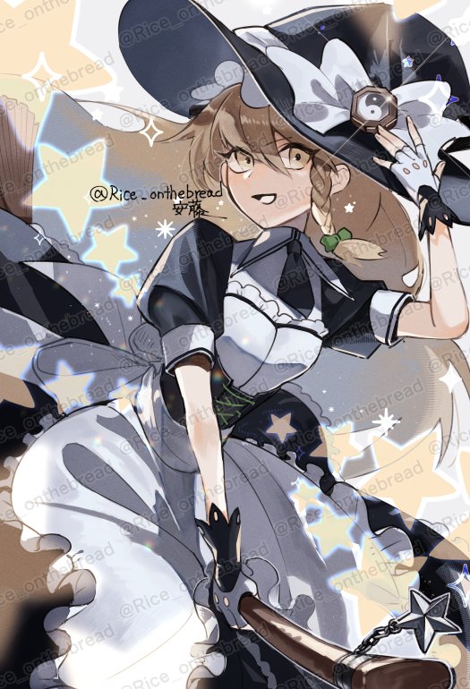 Rice_onthebread's tweet photo. らくがき　魔理沙 https://t.co/ezbN6OclMt
