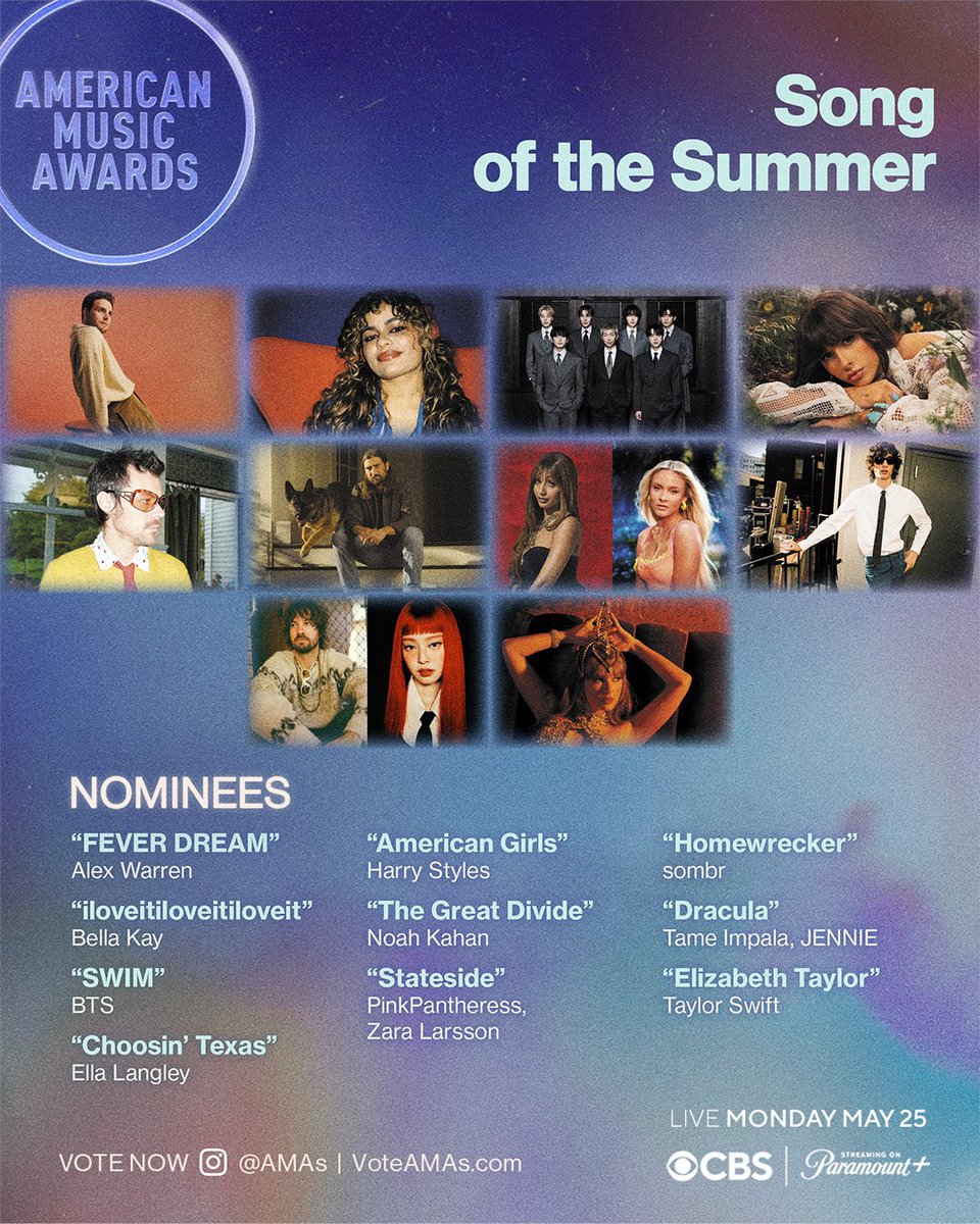vmincartier's tweet photo. o bts foi o artista de kpop mais nomeado no american music award com TRÊS indicações, e dentre elas, a de artist of the year 

lembrando que eles são o único ato de kpop a vencer essa categoria que é uma das principais da noite https://t.co/SFh23aTmxw