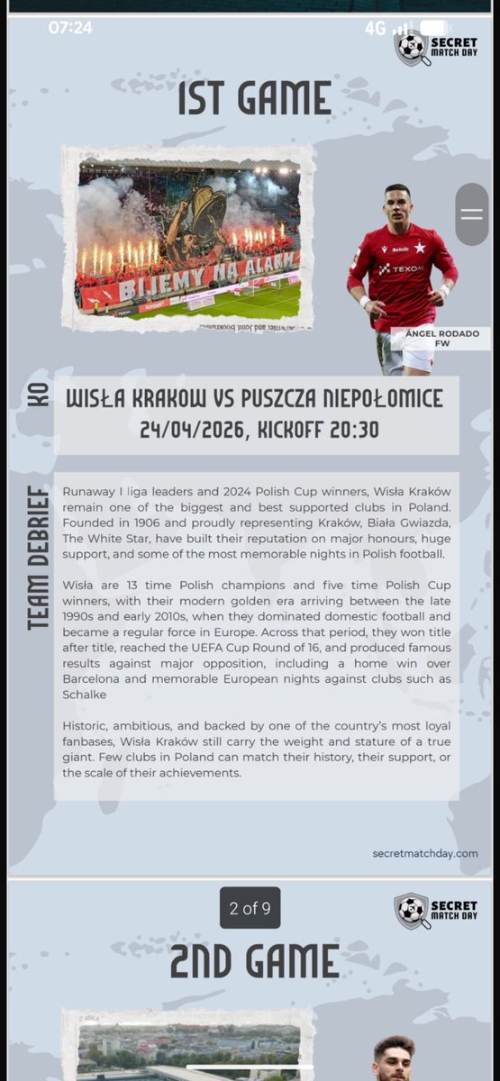 johnbebbington's tweet photo. Just got krakow for our secret matchday and we’re off to @KSCracoviaSA and @WislaKrakowSA for our two games. Anyone ever been to either? Or got any advice we may need https://t.co/UazEdFHO8m