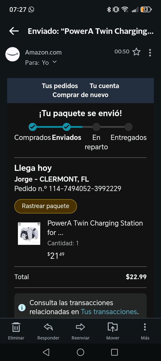 LUISANDRADE1992's tweet photo. @AmazonHelp @AmazonHelp incluso uno de los productos que compré ya avanzó en su estado, no entiendo porque bloquean mi cuenta si el pago se sustenta en un tarjeta de crédito que es de mi hermano un familiar directo https://t.co/EPDU3YU4VG