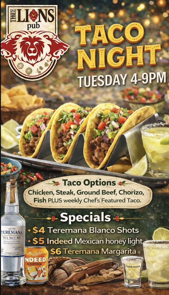 threelionspub's tweet photo. 2-0 down? Liverpool’s just getting warmed up.
Tuesday 2PM. Liverpool v PSG on the big screen. We remember what this club is capable of.
Atletico v Barca also on. Then ’Appy Hour 4–6PM and Taco Night till 9. $4 Teremana shots. Come on you Reds.​​​​​​​​​​​​​​​​ @MKEScousers #LFC https://t.co/2pzQmtsXyN