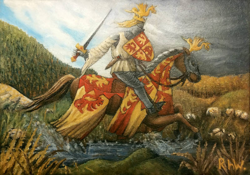 MabinogionGame's tweet photo. #FairytaleTuesday
The Golden Dragon, or 'Y Ddraig Aur', was the battle standard and symbol of the Welsh hero Owain Glyndŵr.
The symbol was supposedly the same as that flown by Uther Pendragon a thousand years earlier, and that had been passed down to his son, King Arthur. https://t.co/8ho2xop35P