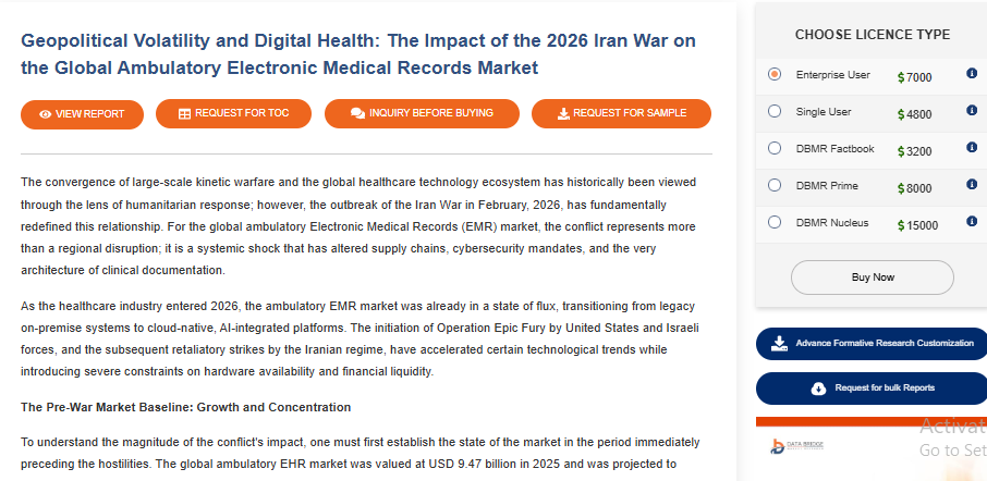 DBMROfficial's tweet image. Amid global tensions, #AmbulatoryEMR is accelerating smarter outpatient care.

#Nucleus: real-time trends | AI insights | risk &amp;amp; demand tracking
🔍 databridgemarketresearch.com/news/global-am…
databridgemarketresearch.com/nucleus.html

#HealthcareIT #DigitalHealth #HealthTech #DBMRInsights
