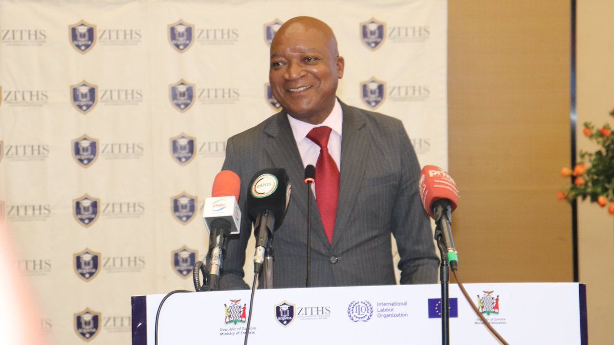 ilolusaka's tweet photo. 🇿🇲 Education Minister Dr Douglas Syakalima, representing President @HHichilema, said introducing #travel & #tourism as a stand‑alone subject is a major milestone for #youth employability & entrepreneurship. He said this at the at 4th #ZITHS Education Summit in Lusaka. #YouthJobs https://t.co/iNhi6pyrHp