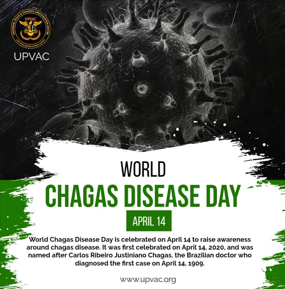 UPVAC1's tweet photo. Chagas disease is a condition often called the “silent disease” because it can live unnoticed in the body for years while causing serious damage. Every year on #April14, the world shines a light on this disease.

#UPVAC #Awareness https://t.co/FBk5ld57dT