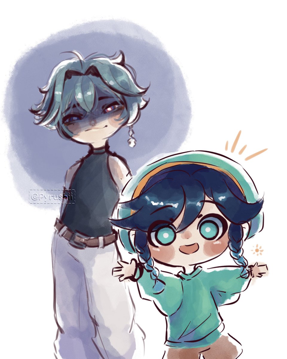 pyrushii's tweet photo. Mondstadt’s archon with his bodyguard

#GenshinImpact #gnsnプラス #原神 #venti #lohen #fanart https://t.co/eH5GbJEIDk