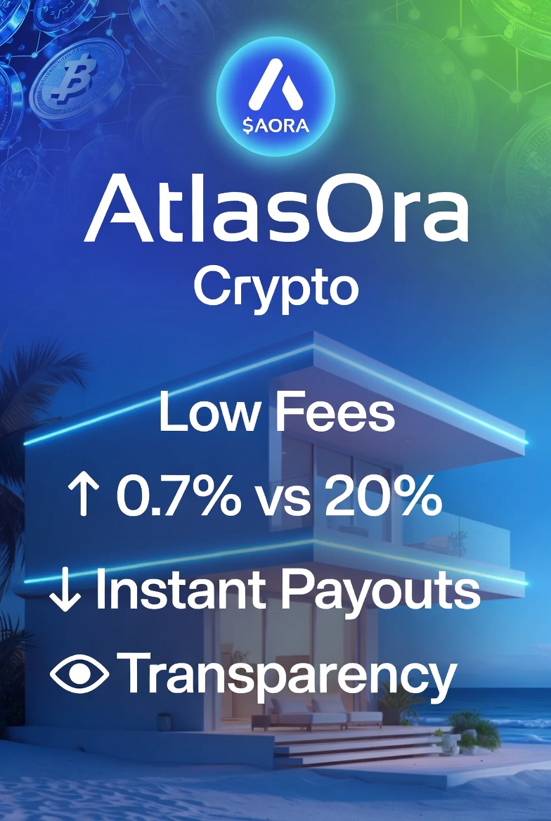 taleslima12's tweet photo. Discover the future of vacation rentals! AtlasOra slashes fees to just 0.7% for hosts , delivers instant payouts &amp; pure fiat experience. Powered by DeFi on Base. Join now: https://atlasora.foundation@AtlasOraRentals #AtlasOra #AORA #TravelFi https://t.co/VbrLqVWolL