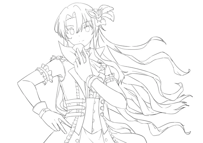 #アイマス塗り絵
線が粗いのしかないけど…… 