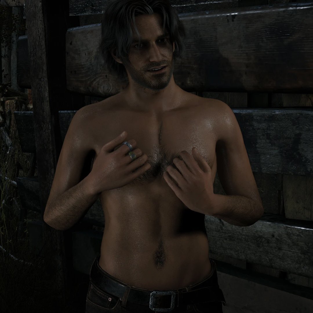 residentefull's tweet photo. when luis and carlos are on my screen im sorry my resident evil playthrough is suddenly one handed https://t.co/7OceDJ9V1f