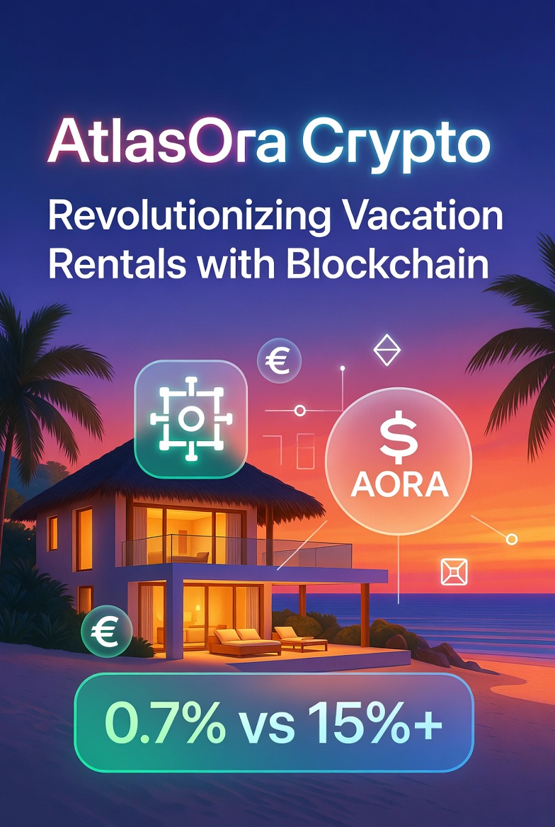 Icapre's tweet photo. Discover the future of vacation rentals! AtlasOra combines Airbnb simplicity with DeFi power: hosts pay just 0.7% fees, instant payouts, guests enjoy low costs in euros. No crypto hassle needed. Join the $AORA revolution!@AtlasOraRentals #AtlasOra https://t.co/DX9SUpV1bT https://t.co/uDikLyUXYs