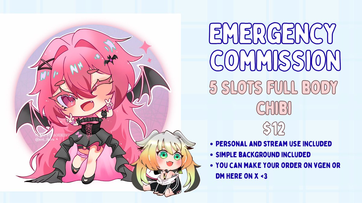 🌸 青い | Aoi VGen Comms Open🌸 tweet media