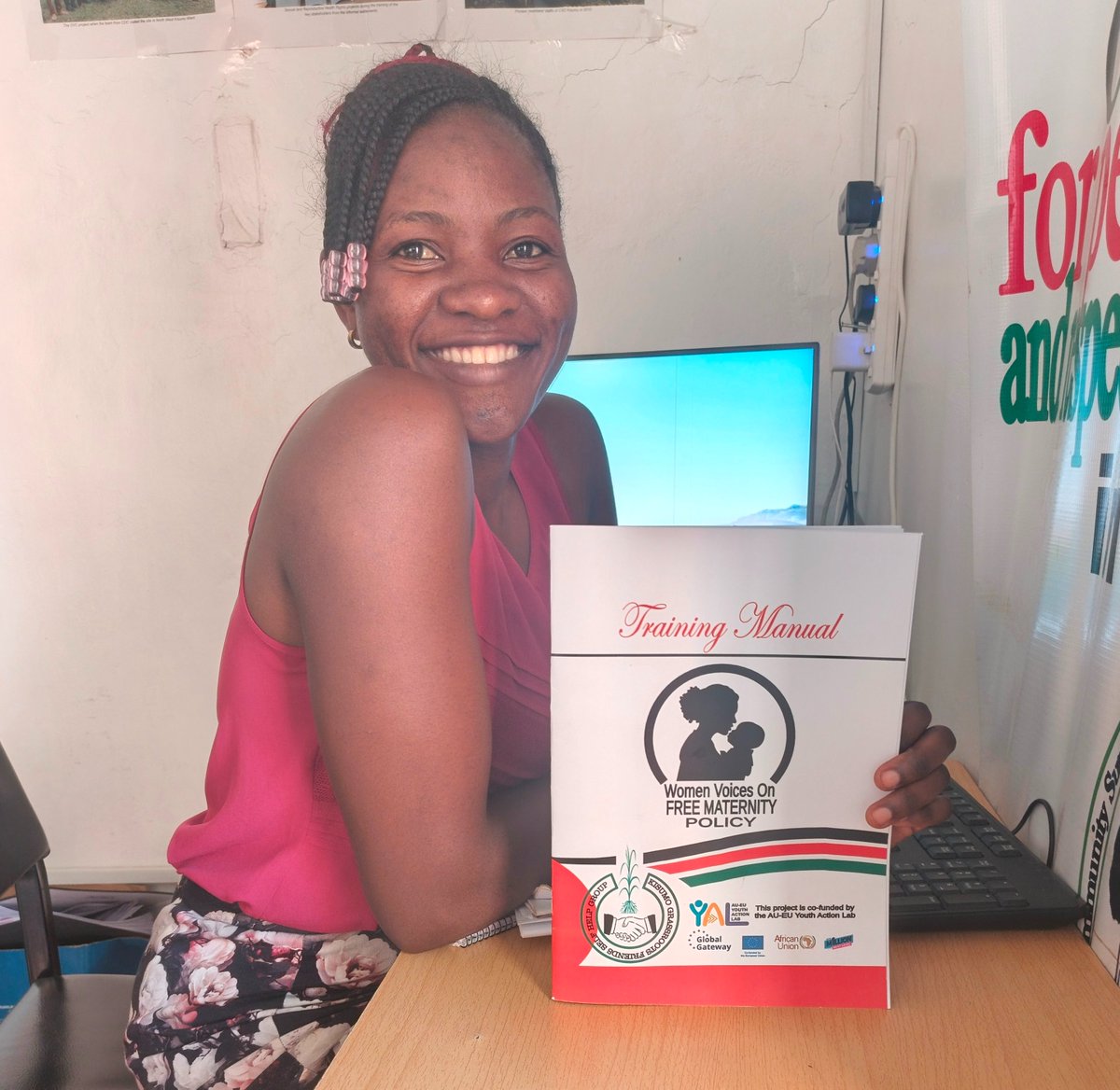 AUEUYouthLab's tweet photo. What does real community-led change look like? 👇🏾

In Kisumu, Kenya 🇰🇪, an #AUEUYouthActionLab Cohort 1 representation grantee is empowering women through the Women Voices on Free Maternity Policy project.

Watch this ▶️ https://t.co/fnQN6YFtEe 

#ImpactStories #AUEUYouthLab https://t.co/nDRpqIDoYB