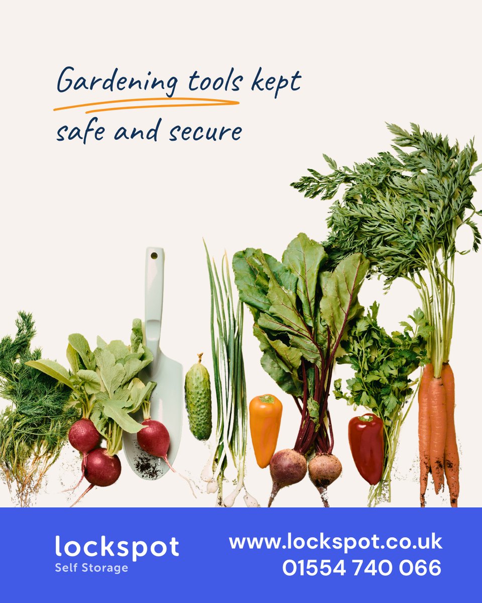 LockspotUK's tweet photo. Keep your garden tools safe, dry, and out of the way with flexible storage at Lockspot. 🪴

Access your unit whenever you need it.🌦️With locations across Wales, it’s the ideal solution for seasonal storage.
https://t.co/RYaz7NsUWb

#SpringStorage #AffordableSelfStorage https://t.co/6Pq3UNLJAg