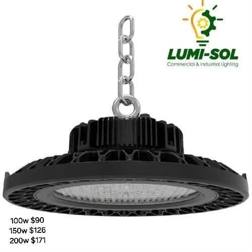 lumisolzw's tweet image. Brighten up your space 😊! Our high bay industrial light is available in 100w, 150w, and 200w options. Perfect for warehouses, workshops, or garages. Get yours today! Visit us or call 0773313846 for more info. #IndustrialLighting #HighBayLight #LightingSolutions