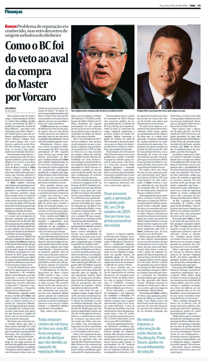 Aos poucos o monstro vai emergindo da lagoa e não é bonito!

A vaca sagrada foi blindada pela grande mídia, pelos interesses do mercado financeiro e pela própria corporação que, como toda corporação, se protege.

Depois veio a notícia de que dois servidores do BC autônomo estavam