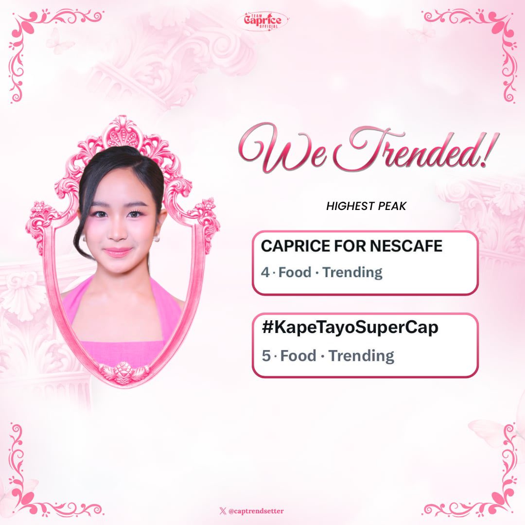 captrendsetter's tweet image. 𝗪𝗘 𝗧𝗥𝗘𝗡𝗗𝗘𝗗, 𝗖𝗔𝗣𝗥𝗜𝗖𝗢𝗥𝗡𝗦! 🥂

Capricorns, even though today’s trending party was very sudden, we still managed to push the tagline to Top 4 and our hashtag to Top 5. Your efforts truly did not go unnoticed. From fresh tweets to nonstop engagement, your consistent