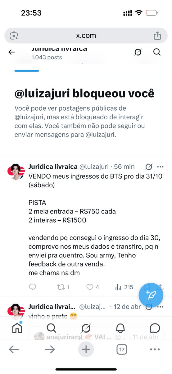 IaraKwon's tweet photo. @jjkclean Está conta é outra golpista se puderem me ajudar dando rt pra que mais pessoas não caiam no golpe, na emoção achando que consegui meu ingresso para ver os meninos não me atentei em muita coisa, a pessoa usando provavelmente dados de outra pessoa https://t.co/de2mflubjd