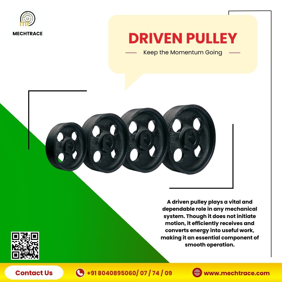 mechtrace's tweet photo. “Smooth power transmission with reliable performance.”
Tel - +91 8040895060/ 07 / 74 / 09
https://t.co/IH2qW4dOZj
#DrivenPulley #PowerTransmission #IndustrialParts #MachineEfficiency #MechanicalEngineering #Automation #ReliablePerformance #DurableDesign https://t.co/vPHAoYSpsK