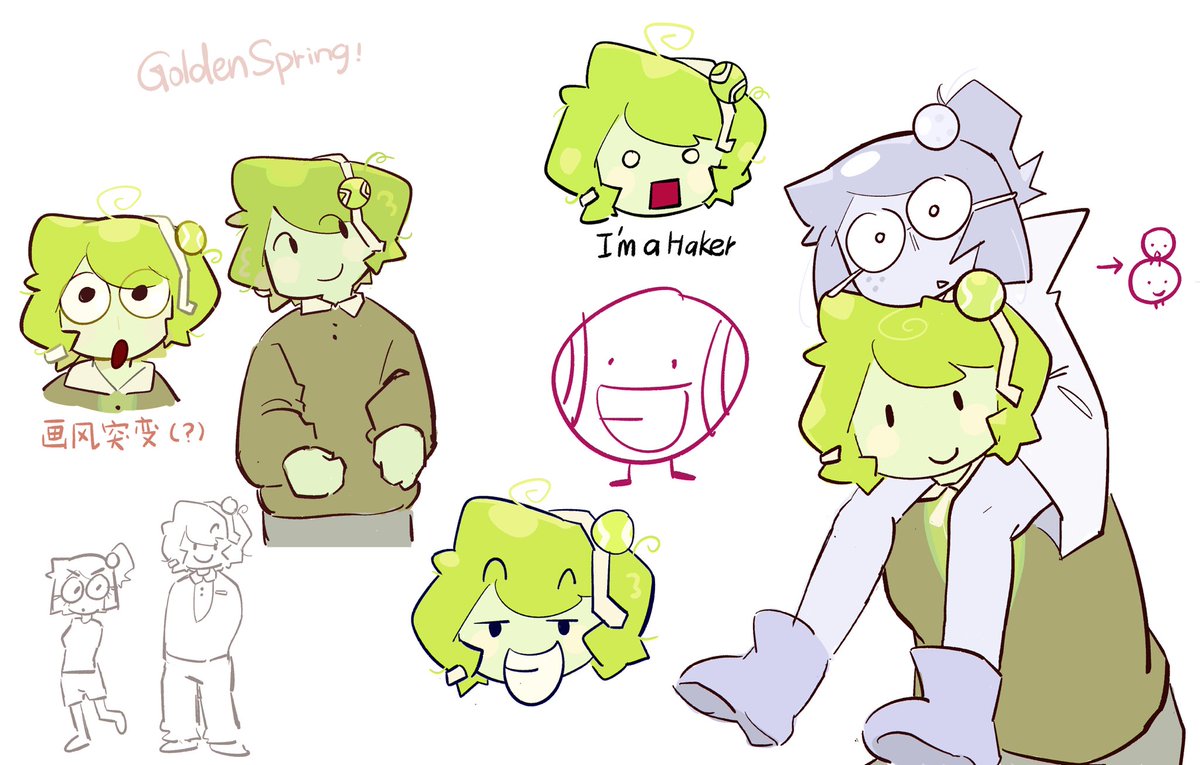 GNedlog2763's tweet image. 以前画的 #tengolf  ，还是我家拟人啊 #bfdi