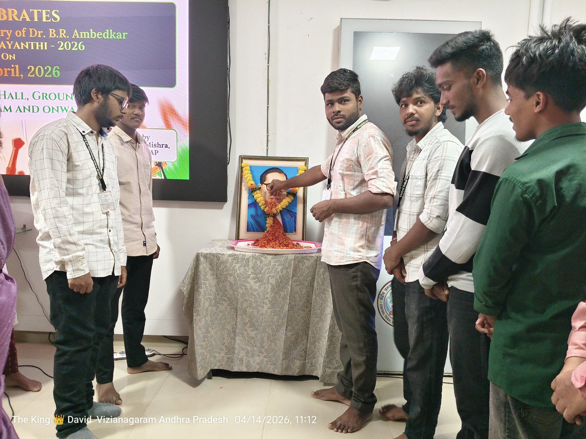 sadimela5034's tweet image. డాక్టర్ బాబాసాహెబ్ అంబేద్కర్ గారికి 135వ జయంతి సందర్భంగా ఆయనకు ఘనంగా  కేంద్రీయ గిరిజన విశ్వవిద్యాలయంలో నివాళులు అర్పించడం జరిగింది @ctuap @ambedkariteIND @jaibeem @DalitDastak @MissionAmbedkar #14thapril2026 #fatherofthenation