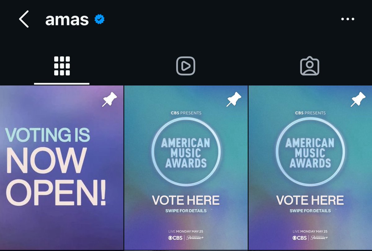 Voting for #AMAs on IG:

(instructions are written under every post on their IG acc)

• Acc must be public
• Only ONE hashtag per comment
• 1 comment = 1 vote
• 30x votes per category per day
 (30 comments per category with voting hashtag)

Sots/k-artist = 2nd📌
Aoty = 3rd📌