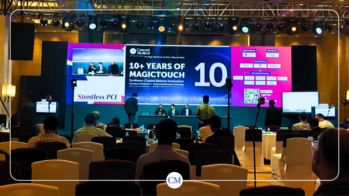 conceptmedicals's tweet image. Proud to mark 10+ Years of MagicTouch at the 1st Asia-Pacific Stentless PCI Course 2026.

Great discussions on stentless PCI &amp;amp; global insights. 
Thank you to all who joined us!

#MagicTouch #DCB #StentlessPCI #ConceptMedical