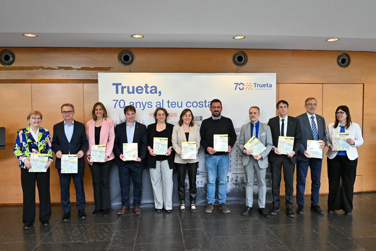 govgirona's tweet image. 🏥 Acte central de celebració dels 70 anys de l'@htrueta.

La #consellera @SilviaPaneque, acompanyada del #delegat, Xavier Guitart, va destacar la importància del Trueta per la ciutat i les comarques gironines i va reafirmar el compromís del @govern amb el futur Campus de Salut.