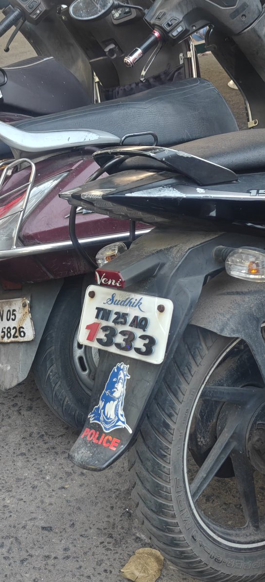 dineshrab's tweet photo. inspite of IG of Police notification that private vehicles should not pasted with police stickers, this goes on and on and no one to check the same https://t.co/9nqSt9irBr
